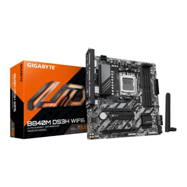 GIGABYTE B840M DS3H WIFI6 AM5 DDR5 mATX Motherboard